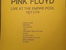 Pink Floyd Live At The Empire Pool Original 1 lp blue vinyl rare no tmoq EX