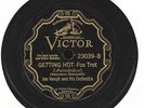 78 RPM  JAZZ  Victor 23039 - David Nelson / Joe Venuti Orchestra - Getting Hot