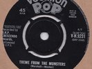 Billy Strange * Munsters Theme * UK Vocalion 45 Goldfinger James Bond 1964 EX+