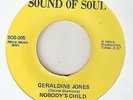 FUNK  NOBODYS CHILD Geraldine Jones SOUND OF SOUL DICKIE WONDER VIRGINIA SOUL 45