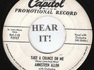 Annisteen Allen R&B POPCORN MAMBO 45 (Capitol 2937 PROMO) Take A Chance On Me