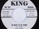 Teen Rockabilly 45 WES VOIGHT I'm Ready To Go Steady KING HEAR