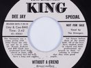 Doo Wop R&B 45 STRANGERS Without A Friend KING VG+ HEAR
