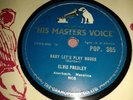 ELVIS PRESLEY : BABY, LET'S PLAY HOUSE  /  RIP IT UP.  UK 78rpm (1957)