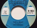 GARAGE PUNK The Townsmen TAKE A HEART Regency 45 rare Canadian KILLER mod