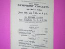 SIR EDWARD ELGAR. CONDUCTING HIS NEW SYMPHONY No.2 in E FLAT. 1911 ADVERTISEMENT