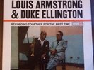 Louis Armstrong Duke Ellington Together Roulette LP 1st rare marbled red vinyl