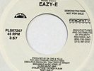 EAZY-E We Want Eazy RUTHLESS PRIORITY promo 45 rap gangsta VG++ 7”