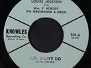 LOUISE JACKSON: 99 1/2 Won't Do / Peace Be Still 45 Soul