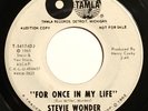 Stevie Wonder Rare 1st Press Tamla Globe DJ Promo “For Once in My Life” Audition