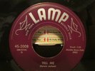 DOO WOP TANTONES LAMP 2008 TELL ME/SO AFRAID VERY RARE ORIGINAL