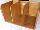 Vintage RETRO Plywood RECORD RACK Timber Wood