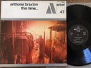 Anthony Braxton- This Time BYG Actual 47 w/ Leroy Jenkins, Steve McCall Jazz LP
