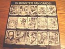 1964 JACK DAVIS MONSTER CARD SHEET FROM DRACULA'S HITS GENE MOSS RECORD LP