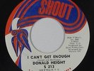 Northern Soul 45 - Donald Height - I Can't Get Enough - Shout - VG+ mp3