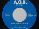 Modern Boogie/Sweet Soul 45 - A Stroke Of Luck - She's So Fine - A.O.B. VG++ mp3