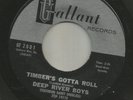 POPCORN R&B DOOWOP - DEEP RIVER BOYS- TIMBER'S GOTTA ROLL  -HEAR -1959 GALLANT