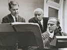 SIR ADRIAN BOULT / YAHUDI MENUHIN (ELGAR VIOLIN CONCERTO )RARE PRESS PHOTO