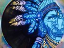 Native American Indian Stencil artwork on vinyls. Handmade made in Australia