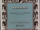 COLUMBIA SAX 2362 KLEMPERER - BRAHMS - SYMPHONY NO 2 IN D MAJOR