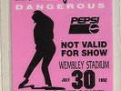 MICHAEL JACKSON Tour LAMINATE Dangerous UK Wembley Stadium Numbered #0359 1992