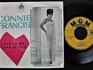 CONNIE FRANCIS EP MADE IN PORTUGAL 45 PS 7 MGM EPC-17 *LOVE IS ME, LOVE IS YOU*