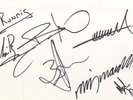 Runrig - Scottish Celtic Rock Band - Hand Signed White Card.