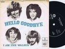 THE BEATLES Hello Goodbye Danish 45PS 1967 Solid Centre