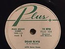 DEAR ELVIS  WITH LOVE  FROM AUDREY  RARE 78 RPM