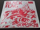 BLACK FLAG Six Pack  V/R `RED SLEEVE` 45  P/S ETCHED Punk KBD audio as new MINT.