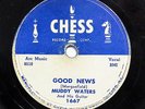 MUDDY WATERS-GOOD NEWS /COME HOME BABY ON CHESS BLUES 78RPM