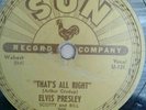 Original Elvis Presley That's All Right 45 Sun 209 Vinyl Record 10