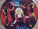 EX/EX TWISTED SISTER UNDER THE BLADE VINYL PICTURE DISC LP