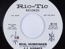 Northern Soul 45 J.J. BARNES Real Humdinger RIC-TIC wlp HEAR