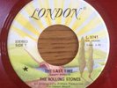 THE ROLLING STONES rare The Last Time rock red vinyl Canada NM 45