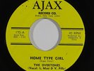 Garage Psych 45 OVERTONES Home Type Girl/There's A Girl Down... on Ajax VG++
