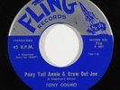 R&B 45 TONY COSMO Pony Tail Annie & Crew Cut Joe/Wise To You on Fling VG++