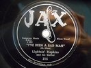 Texas Blues 78 LIGHTNIN' HOPKINS I've Been A Bad Man-No Good Woman 50' V+E- HEAR