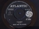 BOCKY + THE VISIONS - I GO CRAZY rare UK 1965 / GARAGE / MOD / DANCER / EX+++