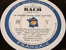 Bach Matthew Passion - Fritz Lehmann - Les Discophiles Francais  - 5x 78rpm