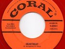BUDDY HOLLY HEARTBEAT c/w WELL ALL RIGHT CORAL 9-62051 US RED VINYL SUPERB EX