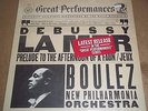 Boulez DEBUSSY La Mer, L'Apres-midi d'un Faune, Jeux, CBS MY 37261 SEALED