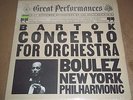 Boulez BARTOK Concerto for Orchestra - CBS MY 37259 SEALED