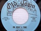 THE EARLS vg+ original OLD TOWN doowop 45 ASK ANYBODY b/w OH WHAT A TIME   FM289