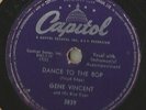 Rockabilly 78 Rpm Record Gene Vincent Dance To The Bop