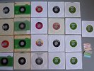 7“ SINGLE 45 rpm # 21x POP bunte Mischung   BEATLES u.a. + JB Schilder