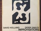 DAVID HOLLAND DEREK BAILEY Improvisations For Cello And Guitar LP German ECM VG+