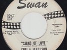 SHEILA FERGUSON Signs Of Love 45 on Swan northern soul promo clean  HEAR