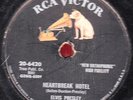 78-ROCK-ELVIS PRESLEY-HEARTBREAK HOTEL/I WAS THE ONE on RCA-CLASSIC