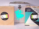 Square Dance Dancing Vintage 45 rpm Records 32 w/ Call Sheets & Storage Case
